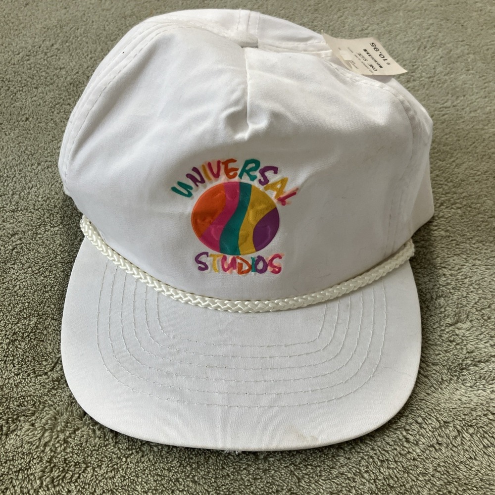 NWT Vintage 80s 90s Universal Studios Snapback‎ Cap Hat Rope Adjustable
